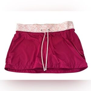 🔥Lucy Vibrant Pink Skirt with Patterned Detail Size Large